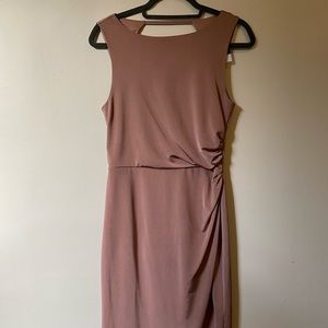 Topshop Form-fitting Dusty Pink Dress